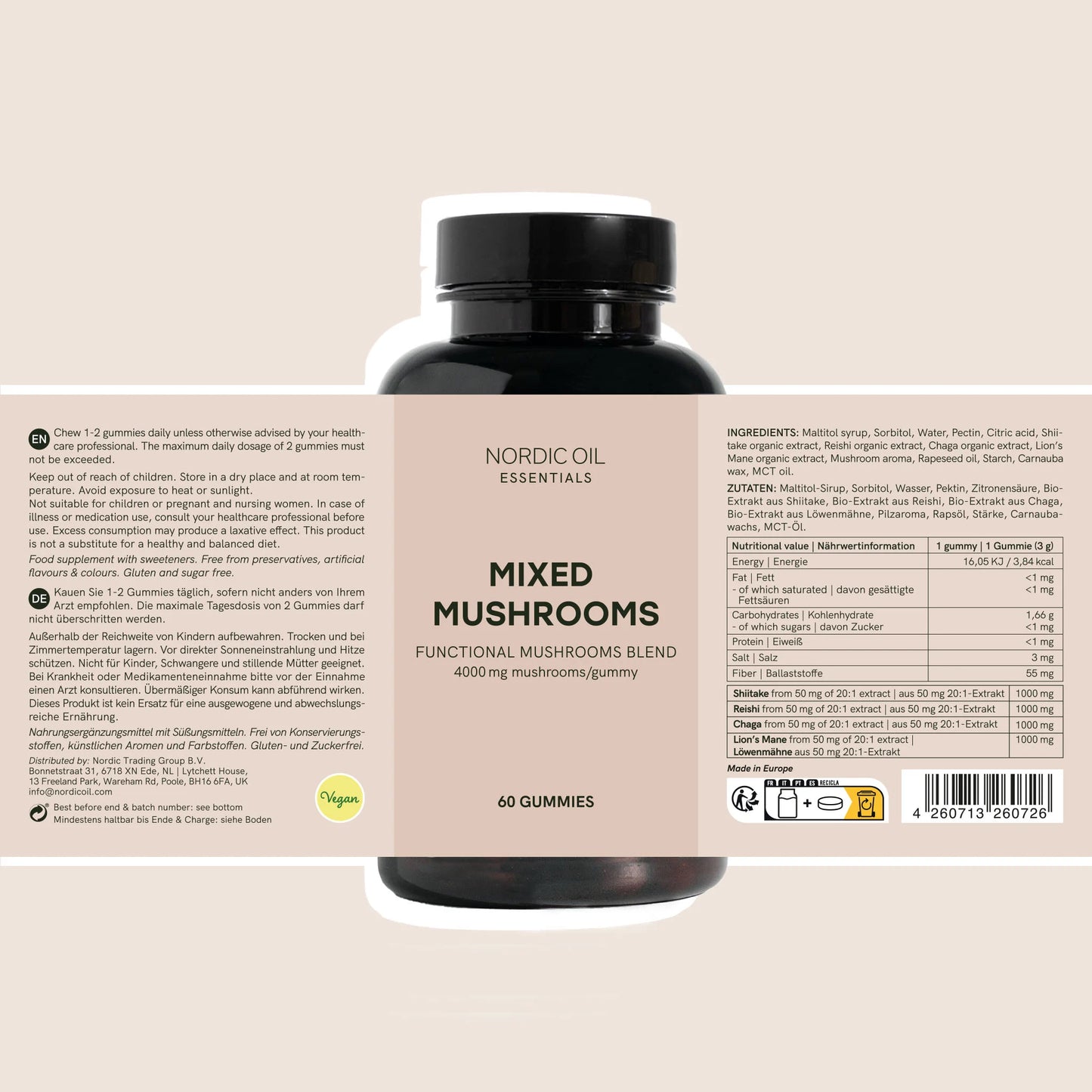 Medicinske svampe gummies