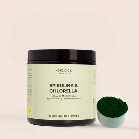 Spirulina- og Chlorella-pulver