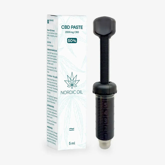 Nordic Oil CBD-paste med doseringsrør og 2500 mg CBD (50%)