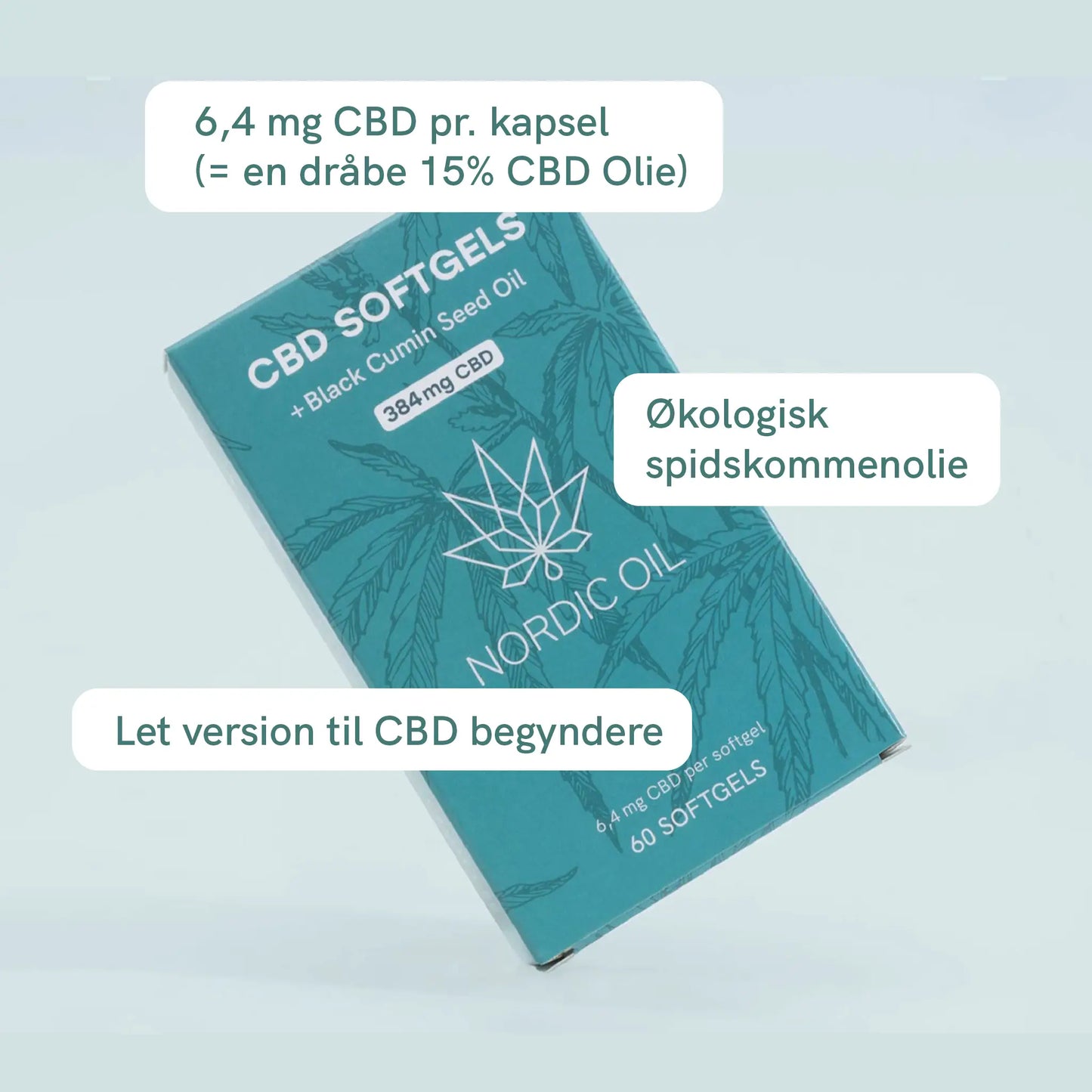 Nordic Oil CBD Softgels med økologisk spidskommenolie