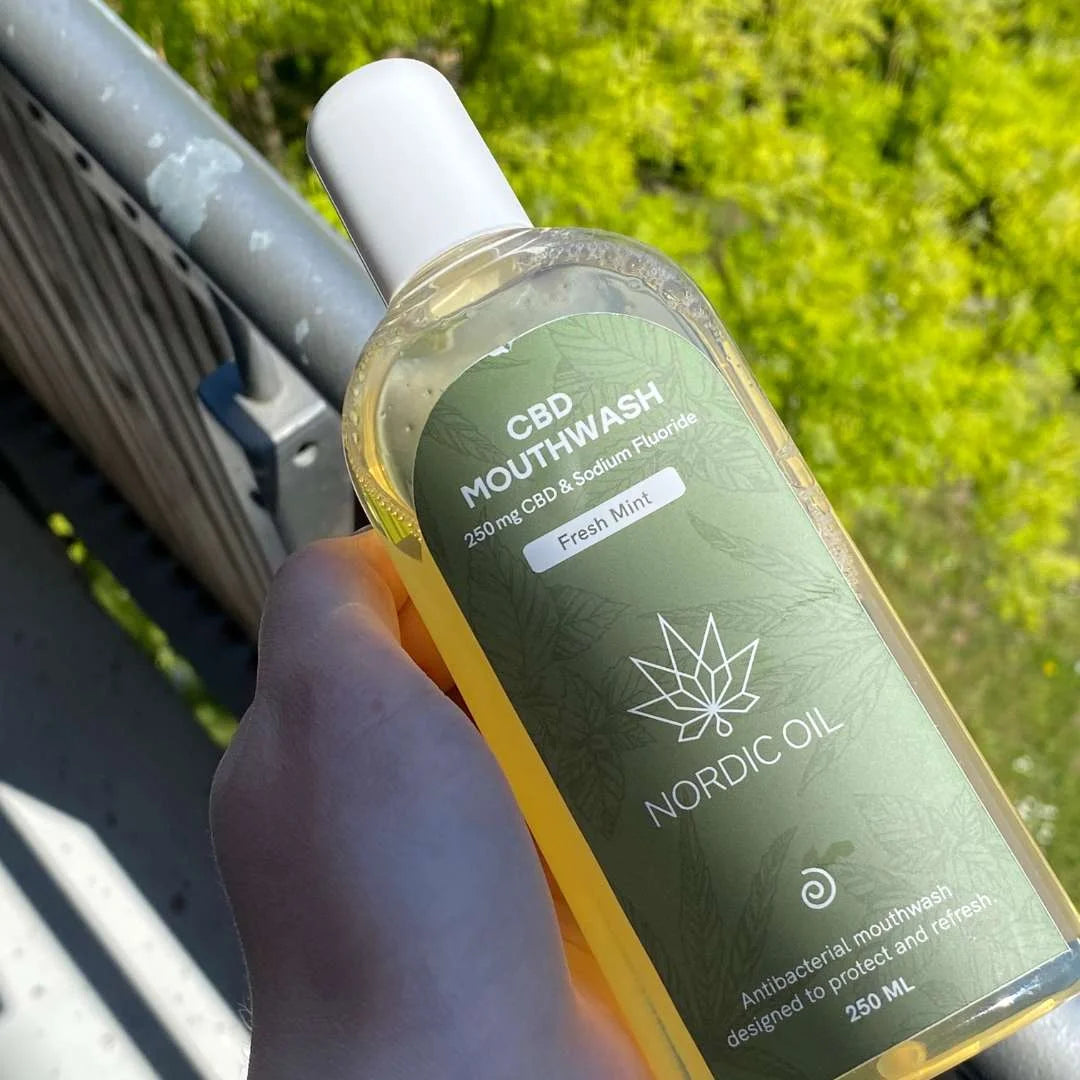 CBD mundskyllevæske fra Nordic Oil – frisk mynte, 250 ml