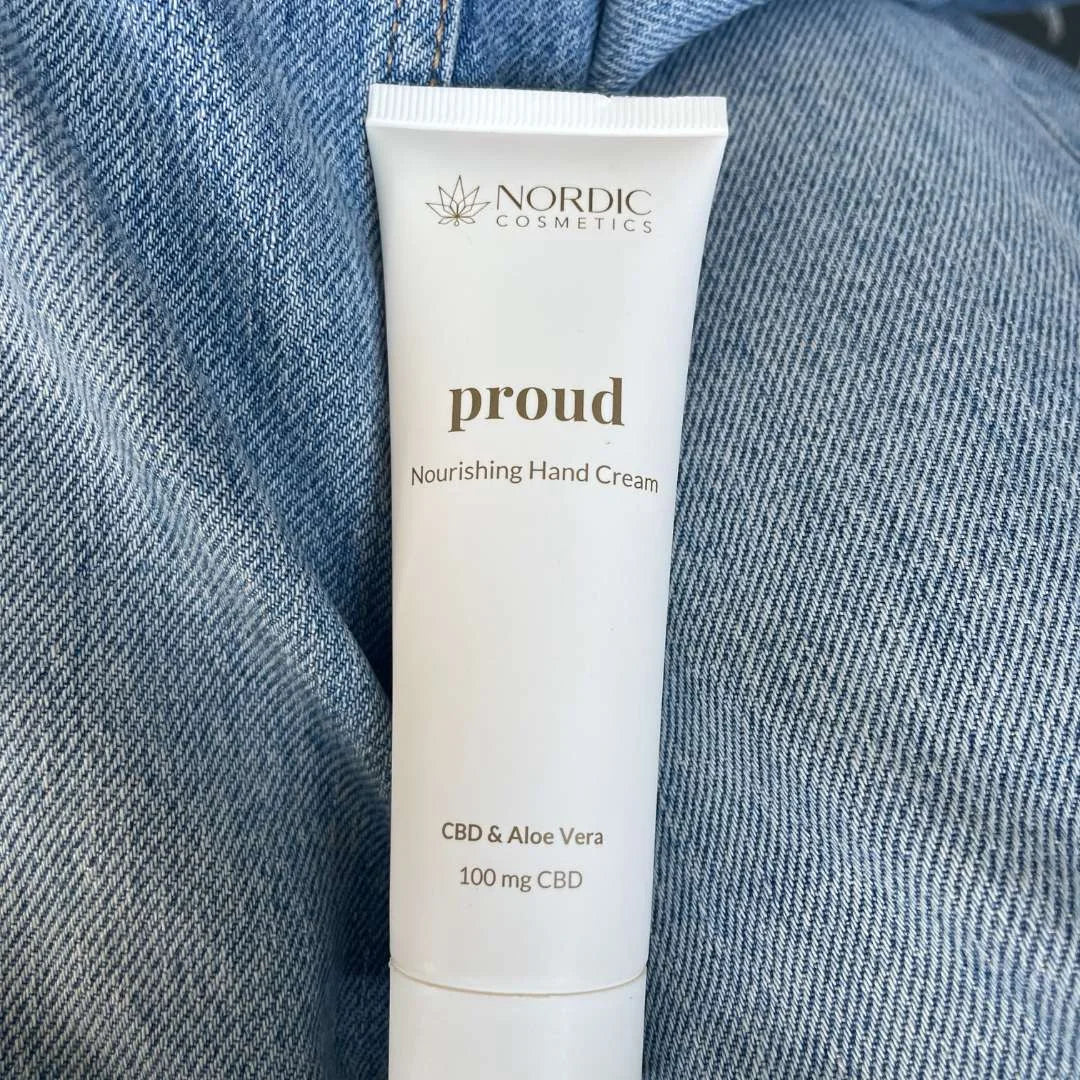 Nordic Cosmetics proud håndcreme med CBD og Aloe Vera (100 mg CBD)