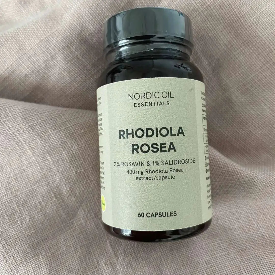 Rhodiola Rosea kosttilskud i kapsler (60 kapsler) fra Nordic Oil Essentials