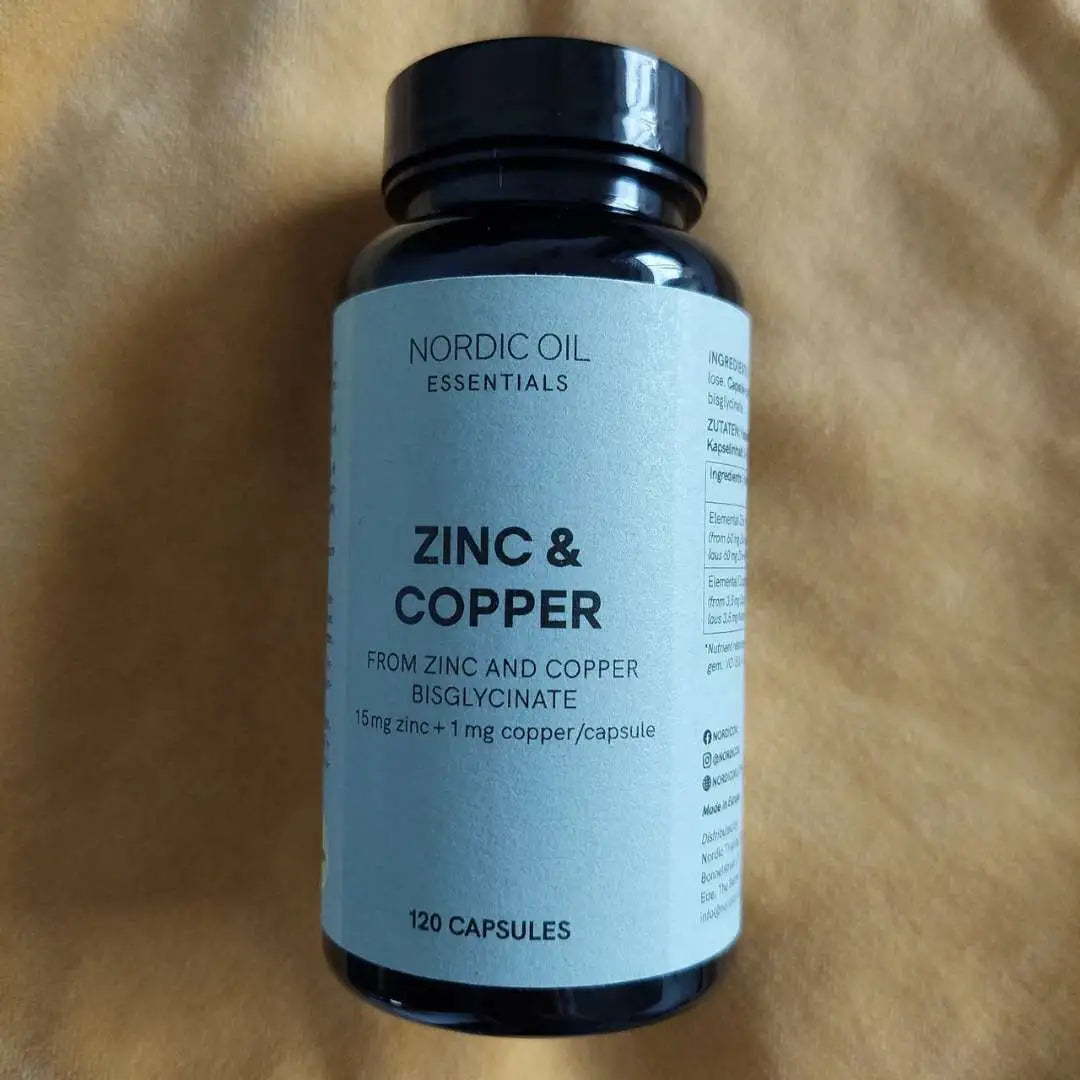 Nordic Oil Essentials Zink og kobber kosttilskud i kapsler