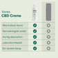 Infografik af Nordic Oil CBD Creme med fordelsliste og flaske
