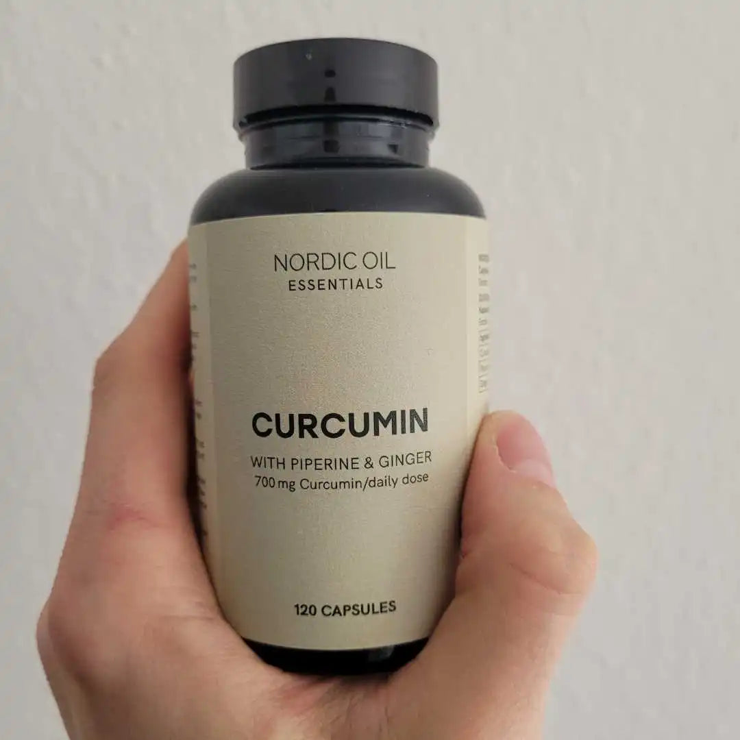 Nordic Oil Essentials Curcumin med piperin og ingefær, 120 kapsler