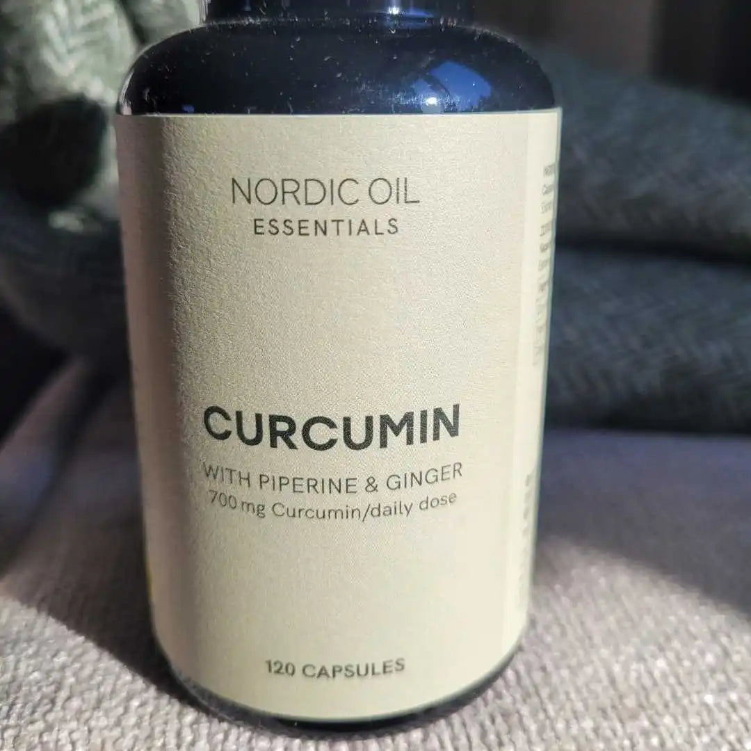 Nordic Oil Essentials Curcumin med piperin og ingefær – 120 kapsler