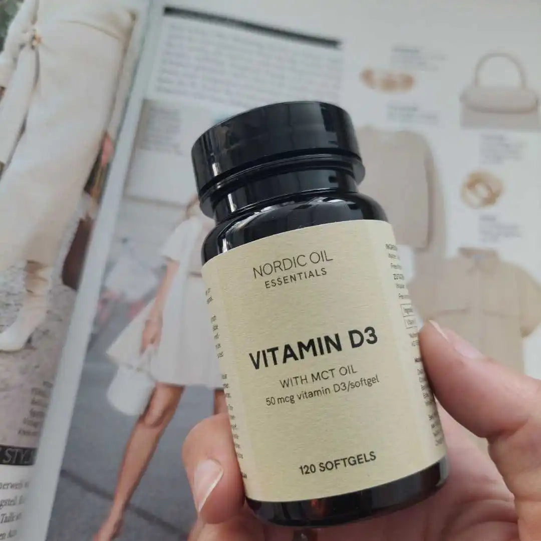 Nordic Oil Essentials Vitamin D3 med MCT-olie - 120 softgels