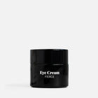 Sort øjencreme i krukke med teksten Eye Cream FIERCE.