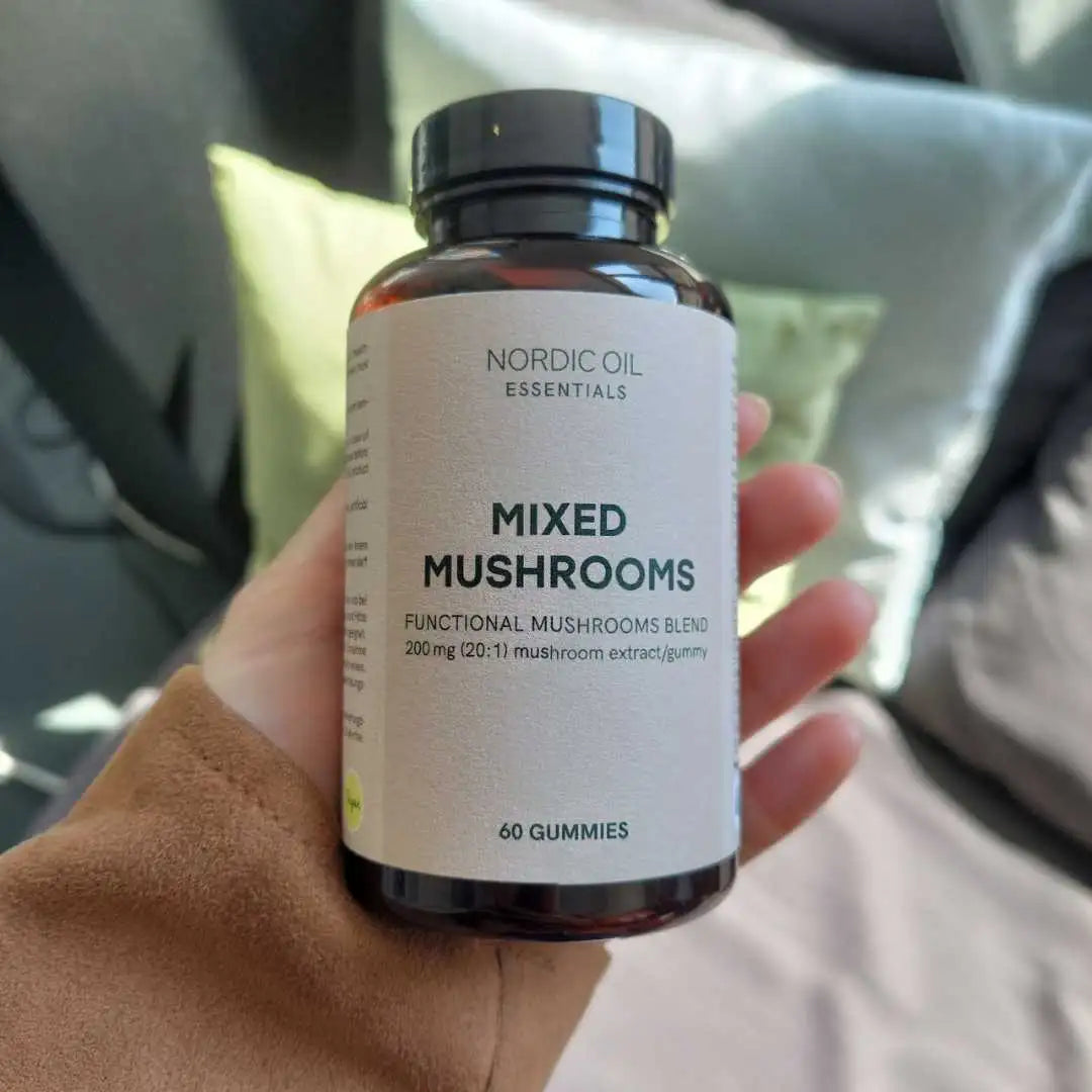 Nordic Oil Essentials Mixed Mushrooms – funktionel svampeblanding, 60 gummier