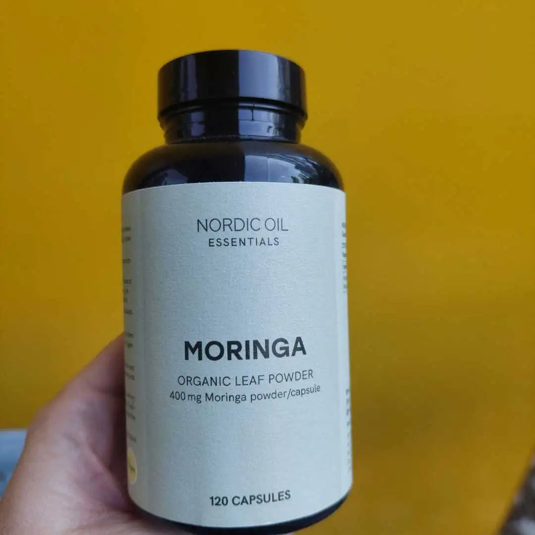 Nordic Oil Essentials Moringa – organisk bladpulver i kapsler, 400 mg pr. kapsel, 120 kapsler