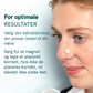 Kvindes ansigt i profil med næseplaster.