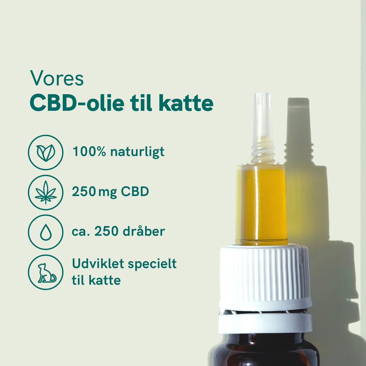 3-pak: CBD Olie til katte - Fisk (2,5%)