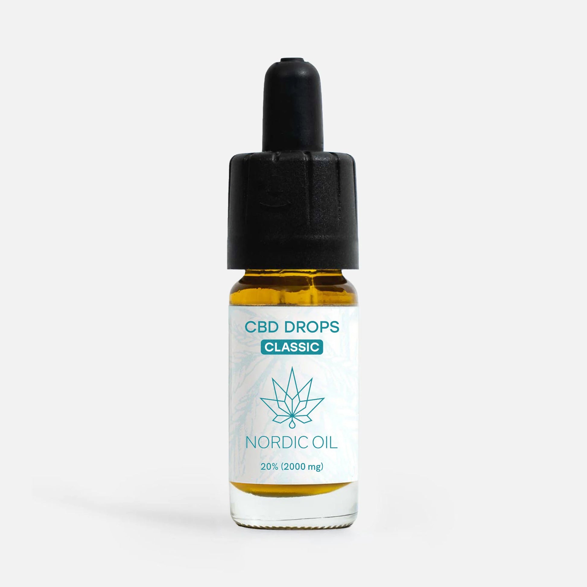 CBD-drops flaske med dropper fra Nordic Oil Classic, 20% (2000 mg)