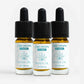 Tre CBD Drops Classic Nordic Oil-flasker med dropper