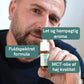 Mand der holder en flaske CBD-dråber fra Nordic Oil.