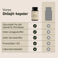 Vores Shilajit-kapsler udvundet fra det uberørte Himalaya, uden smagsstoffer og farvestoffer, fremstillet i EU og laboratorietestet.