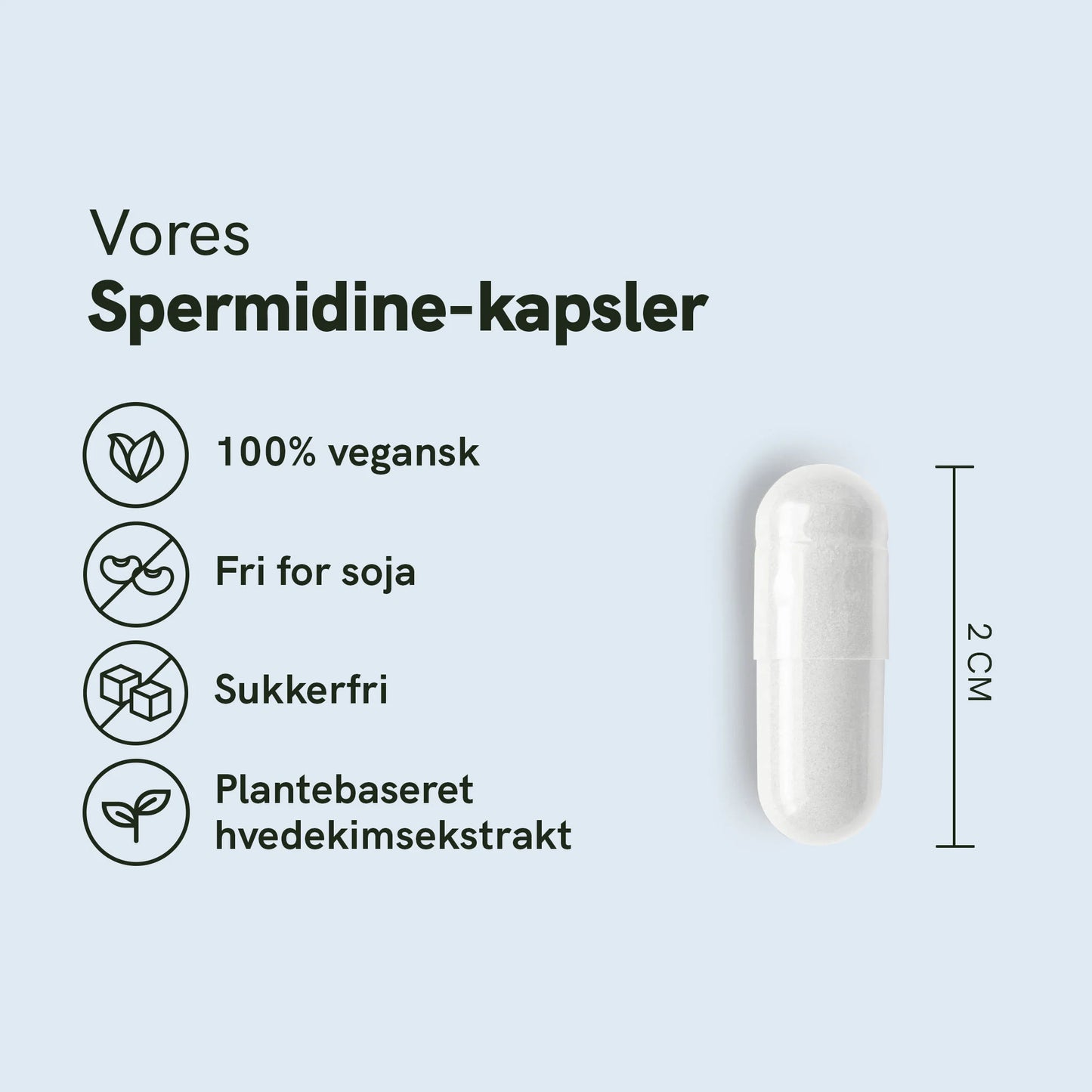 Spermidin kapsler