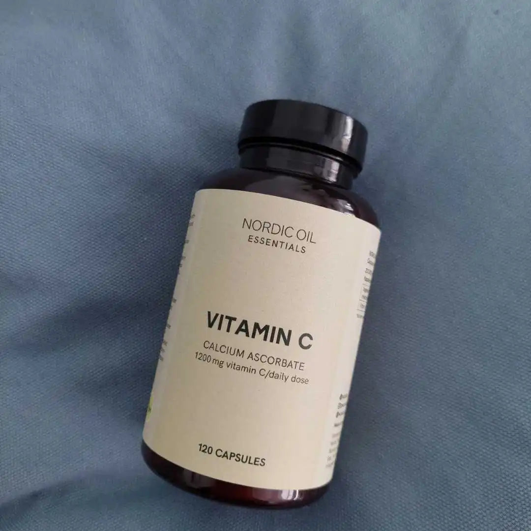 Nordic Oil Essentials Vitamin C calcium ascorbate kosttilskud i kapsler