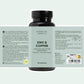 Mørk flaske med Nordic Oil Essentials Zinc & Copper etikette – zink- og kobbertilskud, 120 kapsler